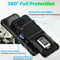 thumbnail image 5 of TECH CIRCLE for Samsung Galaxy Z Flip 4 Case, Heavy Duty Shockproof Protective Stand Case Hybrid Rugged  umper Rubber Protective Cover for Samsung Flip 4 5G 2022, Black, 5 of 7