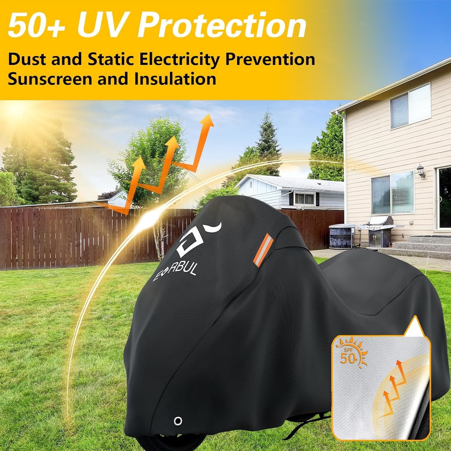 Motorcycle Cover for Trike Models Freewheeler Tri Glide Ultra and CVO Vers 420D