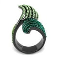 thumbnail image 2 of IP Light Black (IP Gun) Stainless Steel Ring with Top Grade Crystal in Multi Color for Women Multi Color Stone Color Style TK691LJ Size 10, 2 of 4