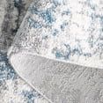 thumbnail image 5 of Safavieh Ravine Atanas Abstract Shag Runner Rug, Blue/Ivory, 2'2" x 8', 5 of 10