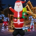 thumbnail image 5 of 8 Ft. Red Plastic Inflatable Santa, 5 of 5