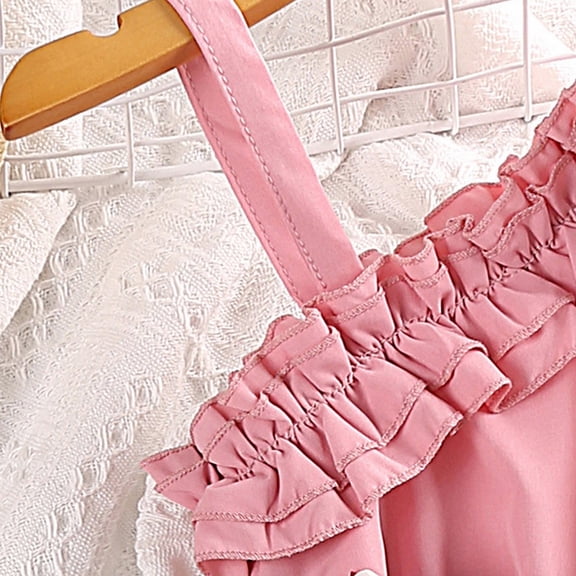 Vedolay Girl Dress Juniors Long Bridesmaid Dress Party Dresses Flower Girl's Dress,Red 6-7Years