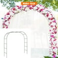 thumbnail image 3 of Heyfurni Garden Wedding Arch, Garden Arbor, 7'8" High x 4'5" Wide,Metal,Green, 3 of 8
