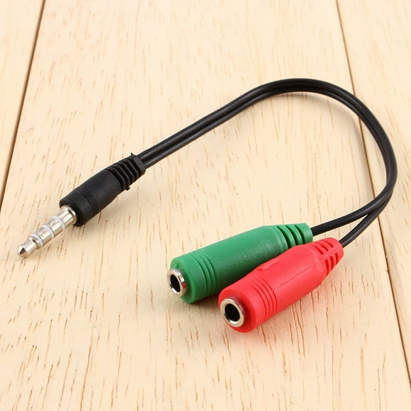 Headset Mic Splitter Cable Audio Splitter Cable Stereo Splitter Cable Cable Audio Conversor Adaptador Jack Estéreo 3,5mm Divisor De Auriculares