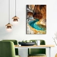 thumbnail image 2 of HFDF Canvas Print Wall Art Pastel Grunge Watercolor Gray Landscape Abstract Shapes Illustrations Modern Art Decorative Minimalism Multicolor Calm/Zen for Living Room, , Office - 11x14inch Framed, 2 of 6