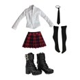 thumbnail image 1 of Uniforme de colegiala a escala 1/6 y zapatos para botas, ropa, trajes para figuras de acción de 12 pulgadas, accesorio para el cuerpo femenino, disfra CUTICAT Vestido de figura de acción, 1 of 8