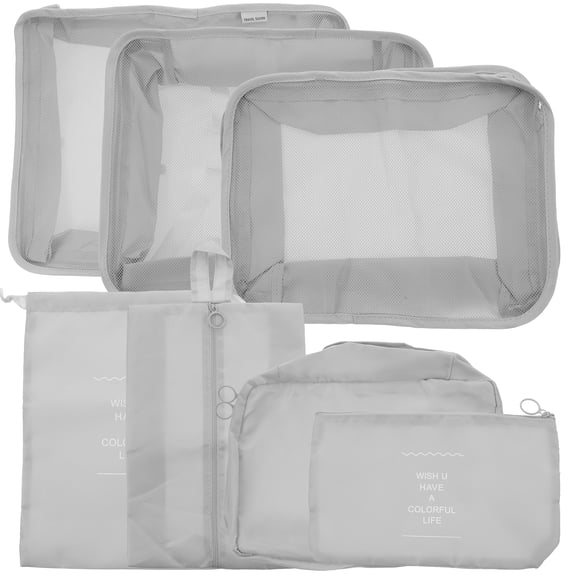 ifundom 1 Set Travel Luggage Organizers Set Packing Cubes Clothes Shoes Travel Storage Bags