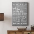 thumbnail image 5 of Neutral Bathroom Rules Premium Gallery Wrapped Canvas - Ready to Hang, 5 of 9