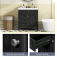 thumbnail image 6 of 30'' Bathroom Vanity with Top Sink, Modern Bathroom Storage Cabinet with 2 Drawers and a Tip-out Drawer,, 6 of 9