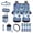 Boho Mandala Flower, variant on FOR U DESIGNS Mandala Flower Frog Print Car Seat Covers Set of 15 Steering Wheel Cover Seat Belt Strap Cover Trash Cans Air Vent Storage Holder Cup Holder Rearview Mirror Covers Key Chain Car Decor