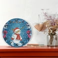 thumbnail image 6 of Dreamtimes Christmas Snowman Wall Clock, Silent Non Ticking Battery Operated Creative Decorative Round Clock for Kitchen, Living Room, Bathroom, Home School Office, 10 Inch, 6 of 7