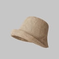 thumbnail image 4 of Bucket Hats for Women Harpily Cotton Linen Solid Color Soft Skin-Friendly Lightweight Lightweight Dailylife Travel Sun Hat, 4 of 4