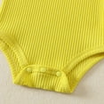 thumbnail image 6 of Yindaity Baby Boy Outfits Baby Boy or Girl Unisex Short Sleeve Cotton Bodysuit Yellow,, 6 of 8