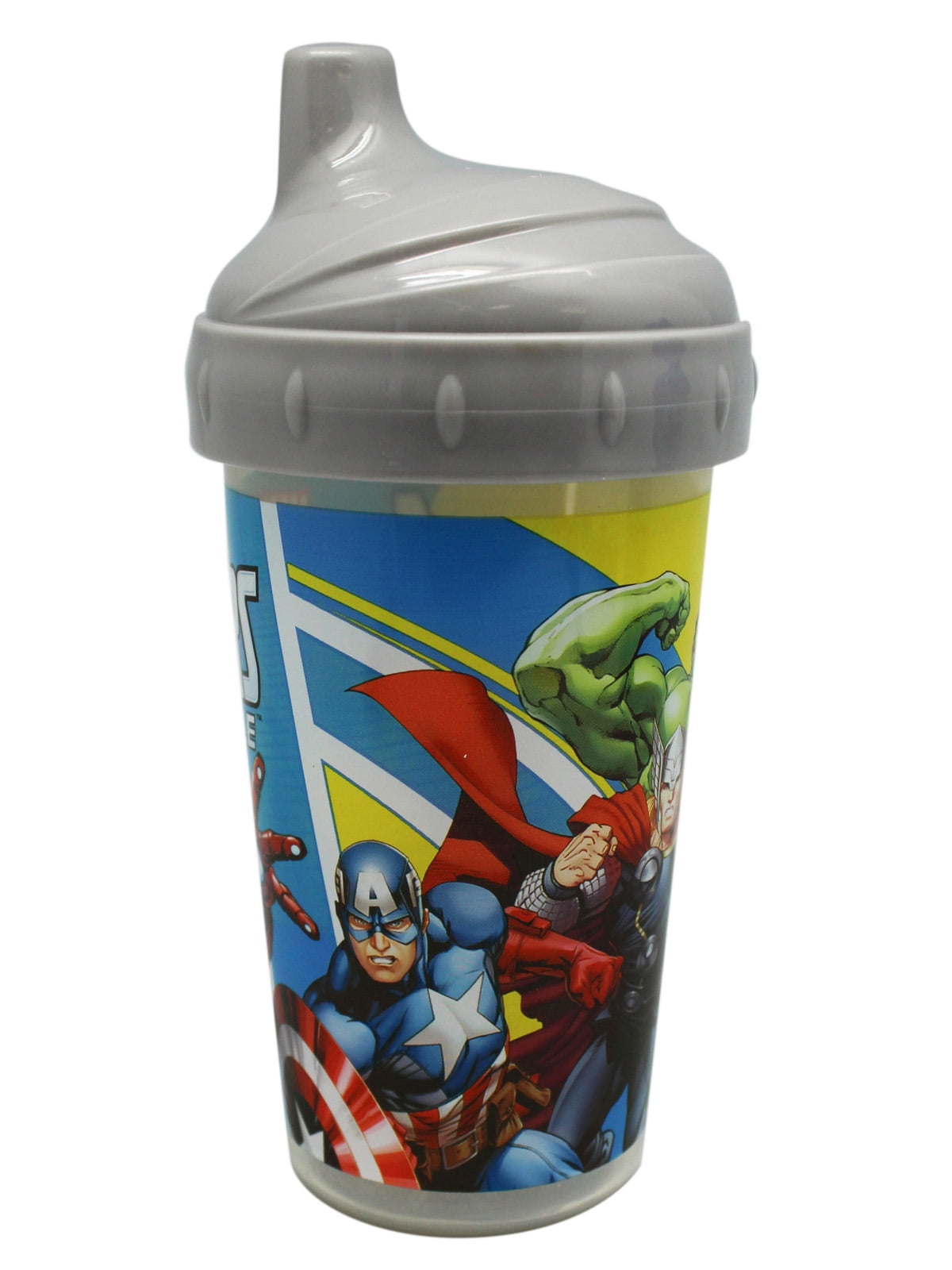 Marvel Avengers Kids Sippy Travel Cup with Built in Straw and Snack Compartment 