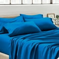 thumbnail image 2 of Bare Home Premium 1800 Ultra-Soft Double Brushed Microfiber Pillowcase Bulk Pack, Standard, 4 Pack, Medium Blue, 2 of 5