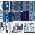 thumbnail image 2 of Inkdotpot Ocean Life Collection Double-Sided Scrapbook Paper Kit Cardstock 12"x12" Card Making Paper Pack With Sticker Sheet - 16 Pages - Blue, 2 of 4