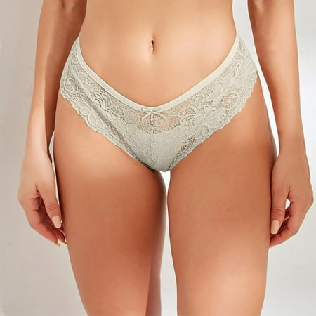 

RPVATI Womens Seamless G-String Sexy Low Rise G Strings for Women Sexy Lace Thongs Solid Underwear
