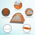 thumbnail image 3 of 2 Person Camping Tent with Rain Fly and Carrying Bag - Lightweight Outdoor Tent for Backpacking, Hiking, or Beach Use by Wakeman Outdoors, 3 of 8