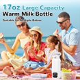 thumbnail image 3 of Calentador de Leche Portátil para Viajes, Recipiente para Biberones de 17 Oz con Batería de Larga Duración de 11000 MAh y Calentamiento Rápido., 3 of 5