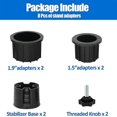 thumbnail image 2 of 8 Pcs Umbrella Base Stand Hole Ring Plug Cover And Cap Patio Umbrella Stand Stand Base Stabilizer-black, 2 of 5