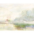 thumbnail image 2 of Stellar Design Studio 14x12 White Modern Wood Framed Museum Art Print Titled - Meyers Pond, 2 of 4