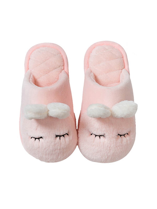 anbi Boys Girls House Slippers Kids Warm Cute Home Anti-Slip Winter Indoor Shoes 