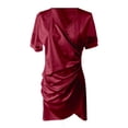thumbnail image 4 of Afdoent Women's Dresses Elegant V Neck Mesh Sequin Bodycon Dress For Sleeveless Party Evening Gown Vacation Fashion Outfits, 4 of 4