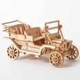 thumbnail image 2 of MasteelfCA 3 Set DIY Wooden Puzzle Plaything 3D Puzzle Toy Simulation Car Boat Train Style DIY Handmade Craft Jigsaw Puzzle Model (Mixed Style), 2 of 8