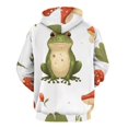 thumbnail image 3 of Cute Frog And Mushrooms Pattern Men's Women New Sweatshirt Hoodie Men's Plus Size Sweatshirt Hooded Sweatshirt 3d Printed Street Men's Cloth, 3 of 6