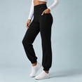 thumbnail image 2 of Lmueinov Yoga Pants for Women Jogger Leggings with Pockets Soft High Waisted Tummy Control Workout Athletic Yoga Pants Elastic Cuff Trousers, 2 of 6