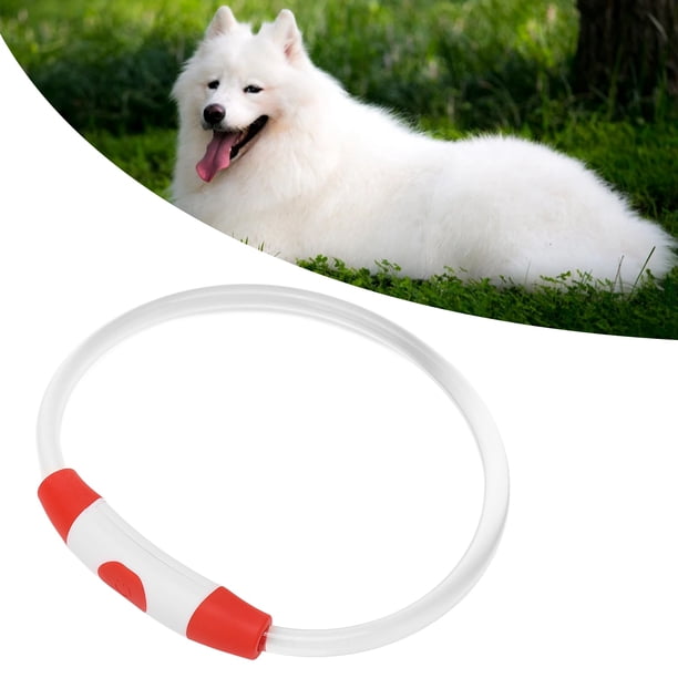 Collar De Perro LED, Collar Recargable Para Mascotas Con Flash USB Con 3 Modos De Luz Para Seguridad Nocturna De Perros