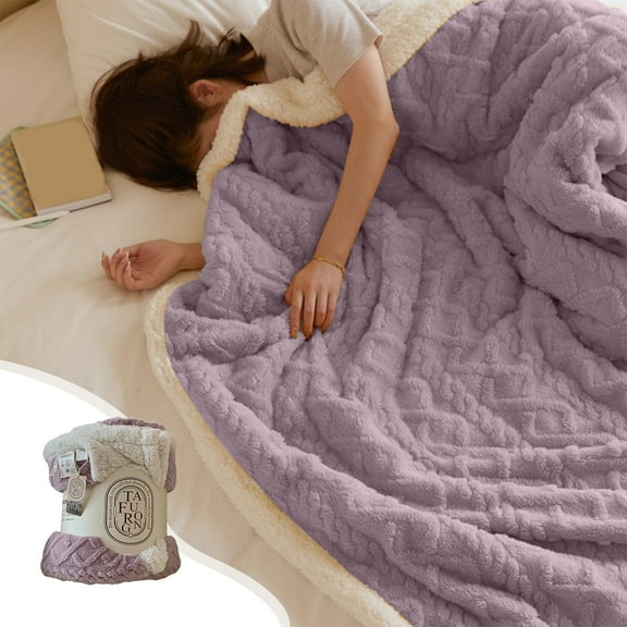 AYktou Throw Blanket for Couch- Soft Cozy Blanket for Bed,Thick Warm Fleece Blanket for Winter,Lightweight Fluffy Blanket for Bed Sofa,27.55x39.35in