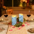 thumbnail image 5 of 2 PCS Tilted Flameless Candles Flickering LED Lights Battery Operated Candles with Remote Timers for Holiday Decor White Butterflies Pattern, 5 of 7