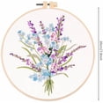 thumbnail image 4 of Yazoeia Beginner Embroidery Kits, Embroidery Starter Kits with Flower Bouquet Patterns, Embroidery Materials Clothes Colored Threads Needles Hoops Instructions S127 One size CJC912-149205, 4 of 9