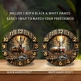 thumbnail image 2 of Deer Wall Clock with Rustic Home Decor 10-Inch Silent Wooden Wall Clock, Battery Operated (AA Batteries Not Included), Artistic Home Decor, 2 of 7