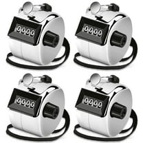 GMZW Metal Hand Tally Counter Clicker,  Coaching, Sports Events Count,Set of 4