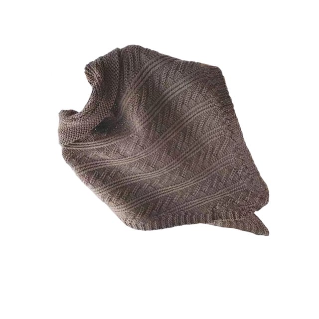 Qarigey Mantón de mujer primavera otoño abrigos cálidos Color sólido señora hombro bufanda Poncho decoración Triangular ropa de abrigo cómoda Accesorios de disfraces Café Qarigey AP013142-06