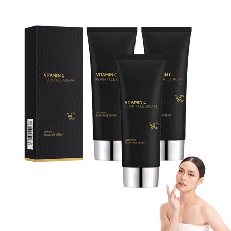 Nicotinamide Vitamin C Plain Face Cream, Niacinamide Vitamin C Black Tube Skin Cream, Niacinamide Makeup Cream(3pcs)