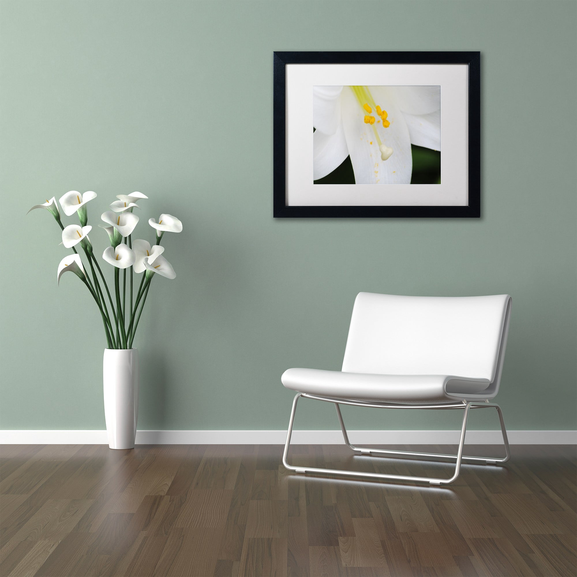 Trademark Fine Art "Adore You" Canvas Art by Monica Mize, White Matte, Black Frame