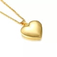 thumbnail image 2 of K-KED Gold Plated Heart Locket Pendant Necklace Photo 22" Link Chain New, 2 of 9