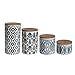 thumbnail image 3 of American Atelier Ceramic Canister Set (4 Piece), Blue/Gold, 3 of 4
