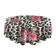 thumbnail image 5 of Pioneer Flower Floral Print Pattern Round Tablecloth 60"x60",Wrinkle Wipeable Table Cloth for Kitchen Dining Room Picnic Patio Party, 5 of 6