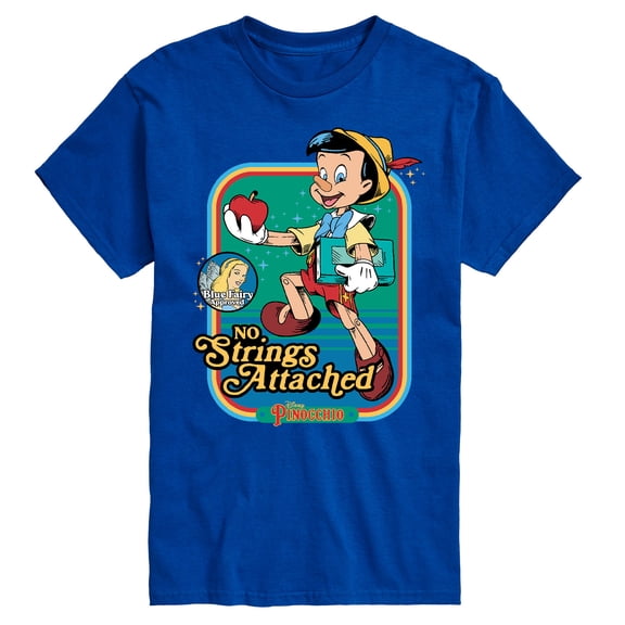 Pinocchio - No Strings Attached - Men's Short Sleeve Graphic T-Shirt