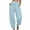 Blue, variant on WIZUTIZ Business Casual Pants for Women Lightweight Relaxed Loose Wide Leg Slacks Pants Spandex Elastic High Rise 7/8 Length Palazzo Pants Solid with Pockets Sweatpants for Lady Gym Date Green