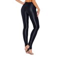 thumbnail image 5 of YONGHS Women's Oil Shiny Shaping Pantyhose Stockings Sheer Dance Tights Stretch Gym Yoga Pants Black XL, 5 of 6