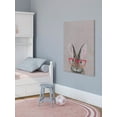 thumbnail image 4 of Marmont Hill Hare with Red Glasses Canvas Wall Art, 4 of 7
