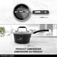 thumbnail image 2 of Starfrit The Rock 1.4L (1.5Qt) Non-Stick Saucepan with Lid, Durable Forged Aluminum, Oven Safe, PFOA Free, Dishwasher Safe, Black, 2 of 8