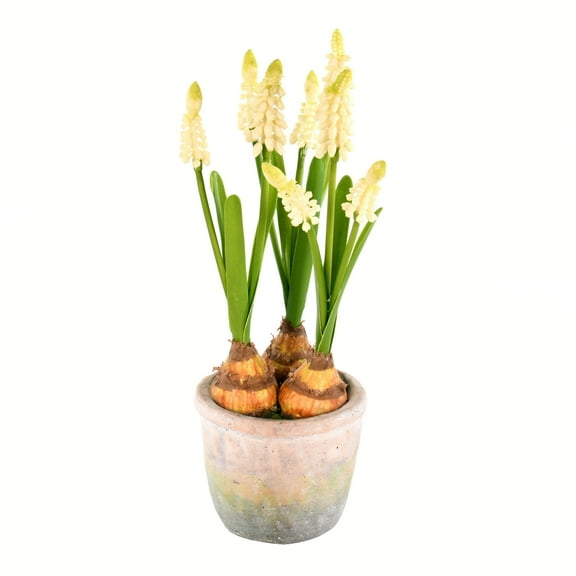 Vickerman 10" Artificial Yellow Hyacinths in Container, Pack of 2