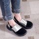 thumbnail image 2 of Zapatos planos de primavera y otoño 2023 para mujer, suela gruesa deslizante con punta redonda, zapatos romanos cómodos a la moda para mujer, zapatos planos de otoño para mujer 36 Gao Jinjia LED, 2 of 2