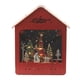 thumbnail image 5 of Casa de pueblo navideña, regalo de Navidad para niños, regalo de cumpleaños, pueblo navideño luminoso Rojo, 5 of 9